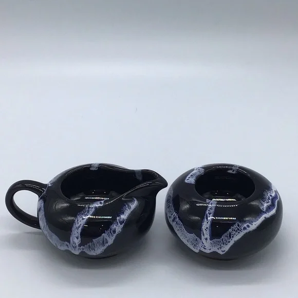 Rare Blue Mountain Pottery Granite Glaze Tea Set - Picture 10 of 15
